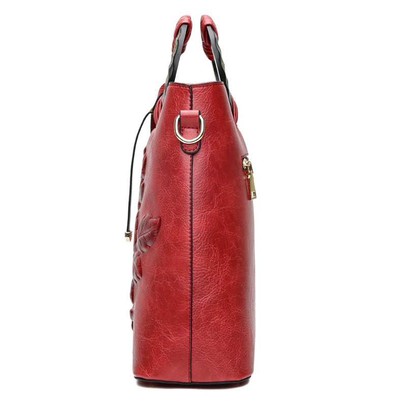 Ethnic style peony crossbody bag