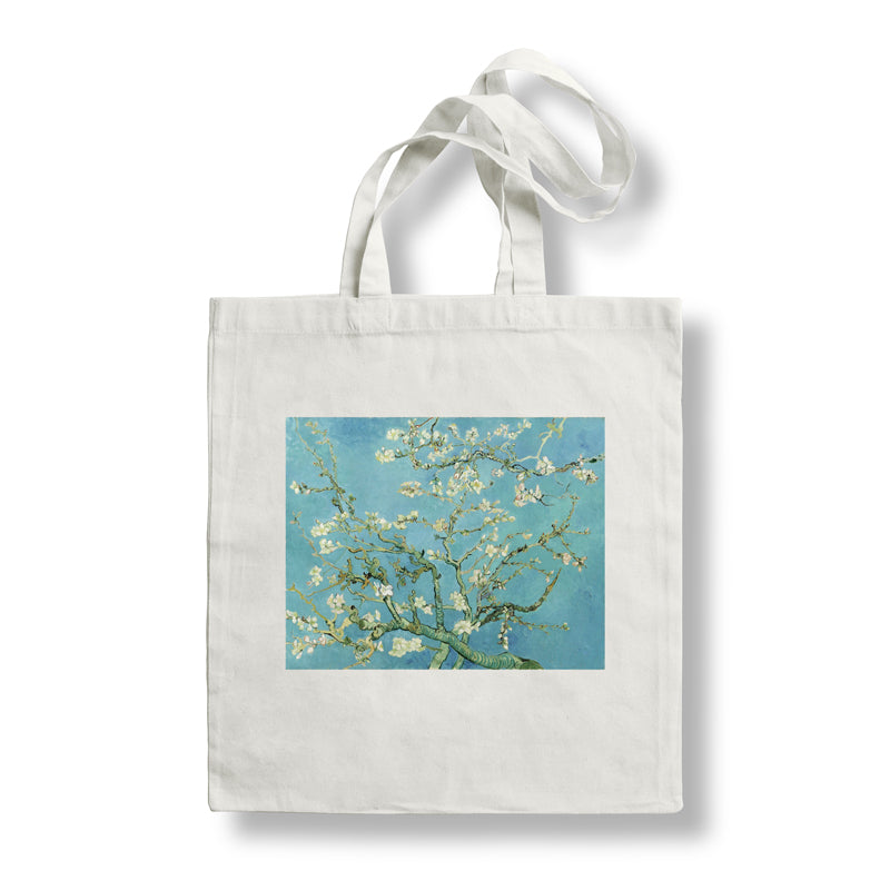 Large capacity shopping bag oil painting literary retro bag