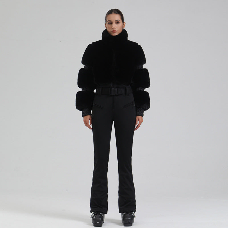 Winter Ski One-piece Female Windproof Thickening