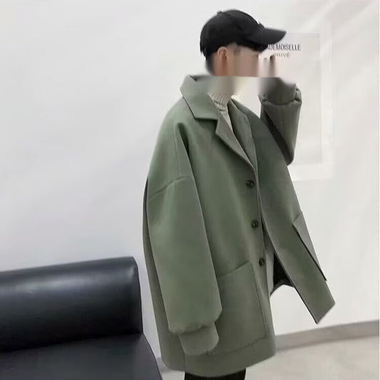 Men's Loose Hong Kong Style Suit Jacket Versatile Casual
