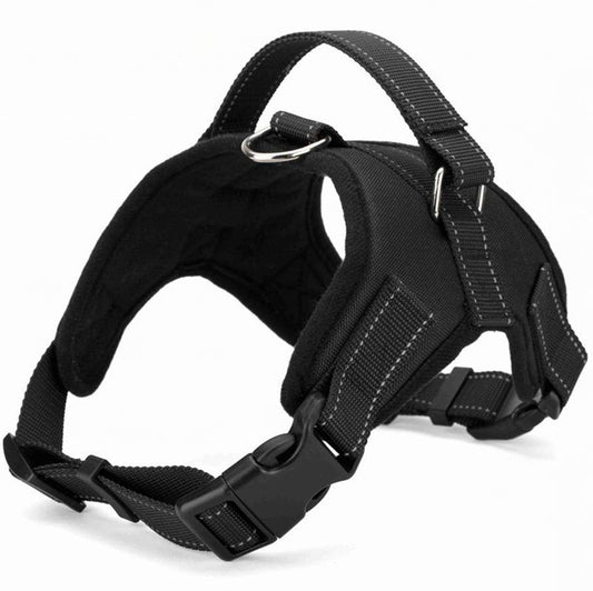 Explosion-proof Trap Hand Holding Rope Golden Retriever Leather Saddle Pet Harness