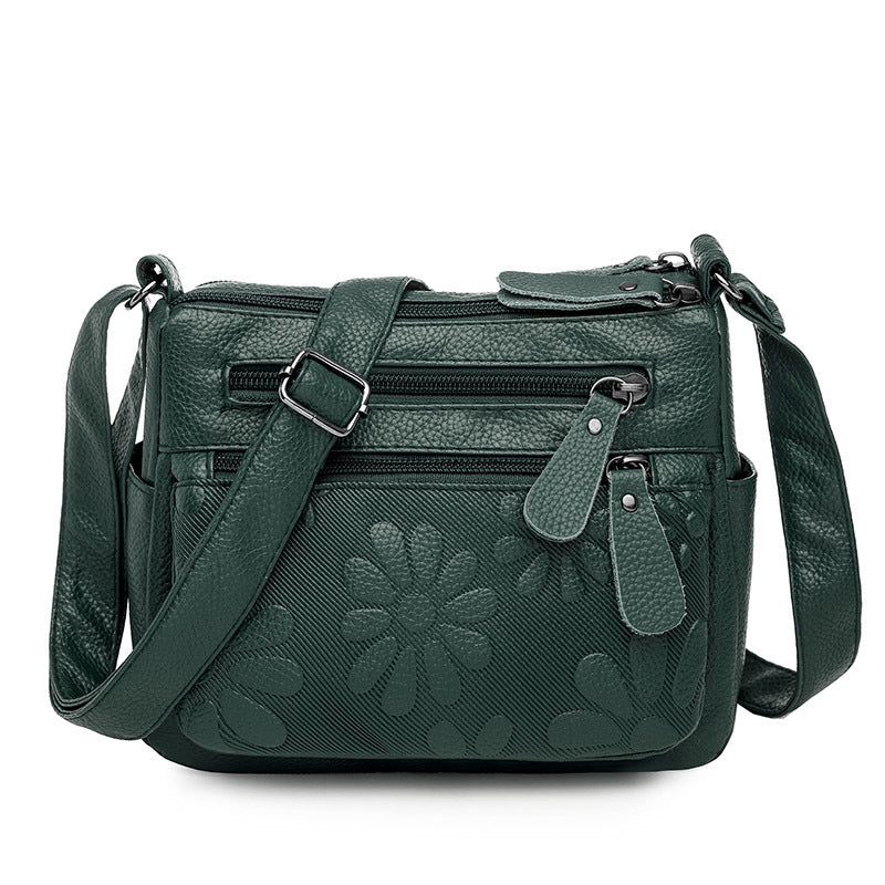 Large Capacity Soft Leather Fashion Shoulder Crossbody Bag