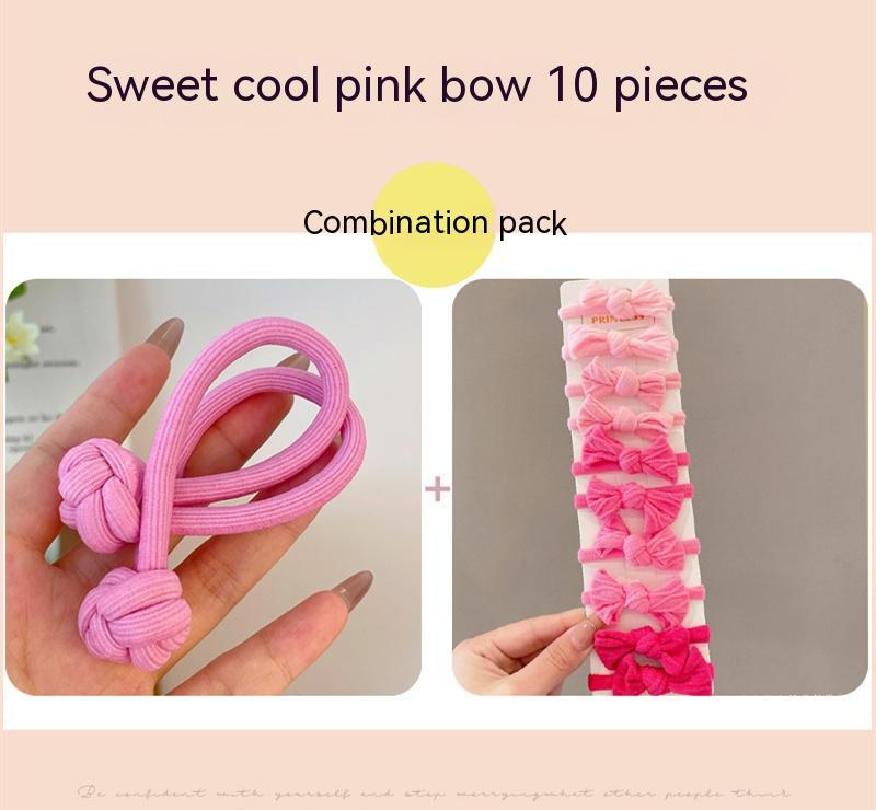 Girls' High-end Hair Band With Rubber Band