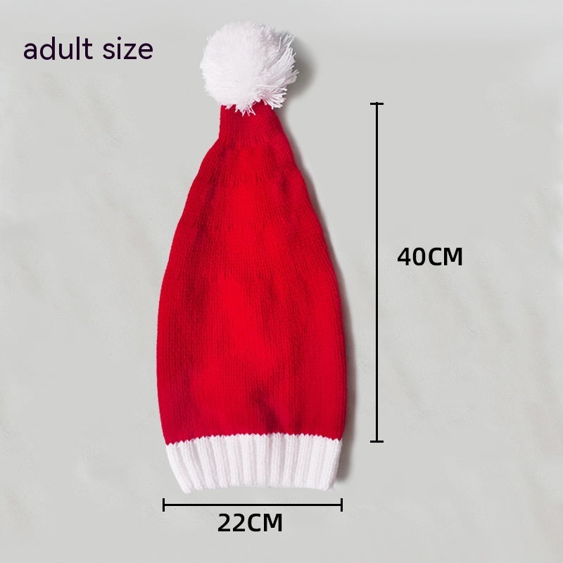 Christmas Warm Fur Ball Knitted Hat