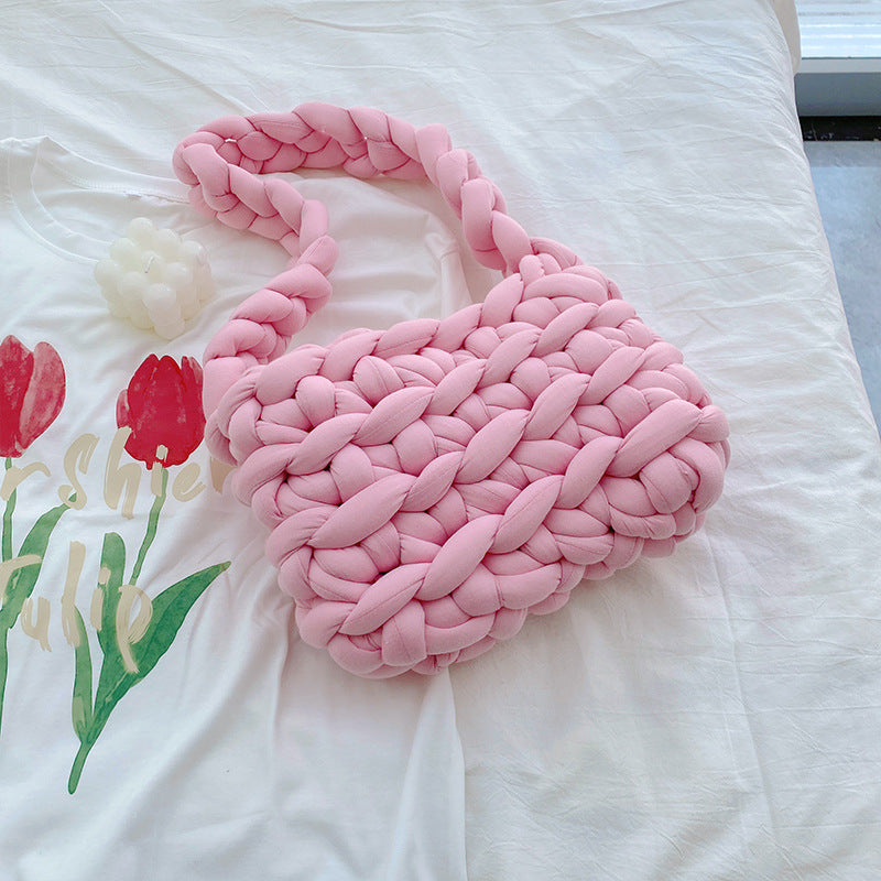 Icelandic Super Thick Wool Diy Hand Knitted Bag