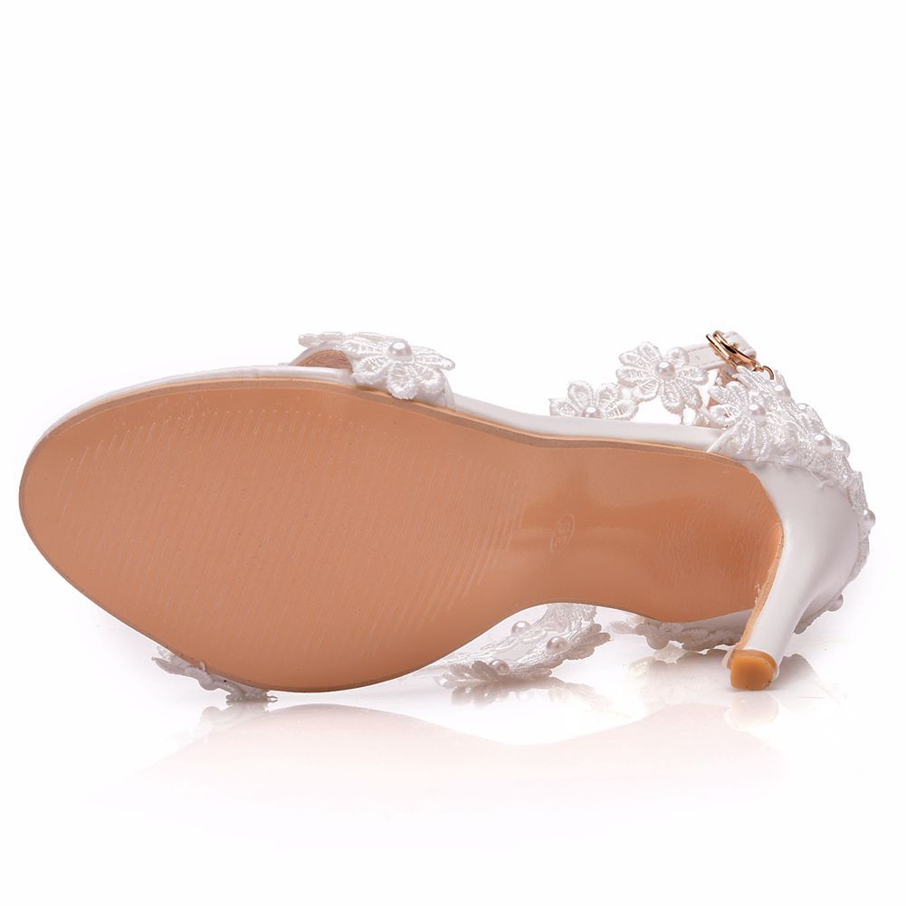 Tassel Sandals White Word Buckle Shoes Fashion