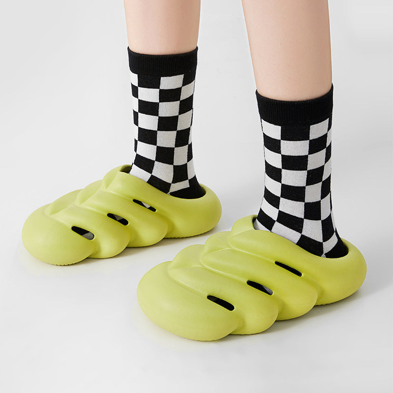 Skeleton Slippers Over Toe Couple Sandals