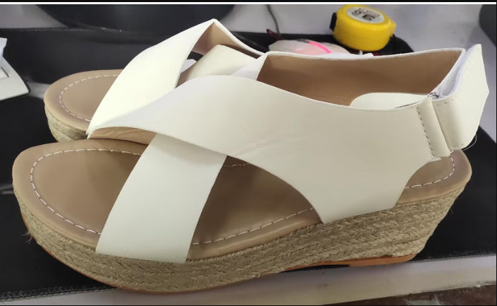 Rubber Viscose Shoes Side And Back Women's Sandals