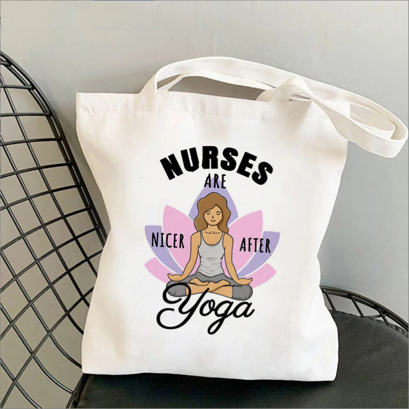 Nursing Printed Canvas Bag