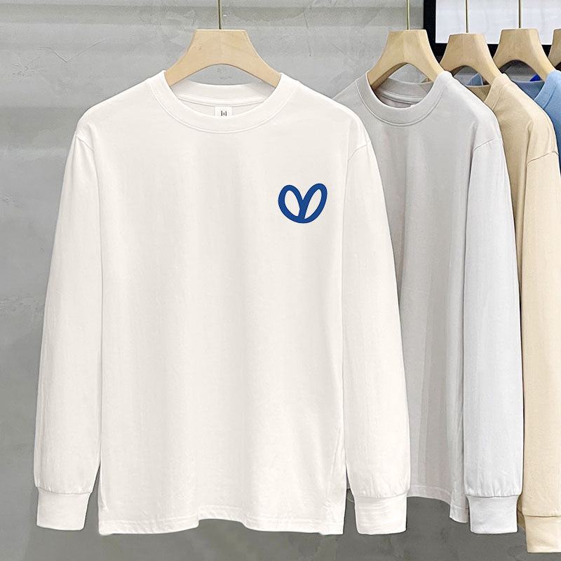 230g Heavy Cotton Long-sleeved T-shirt For Women
