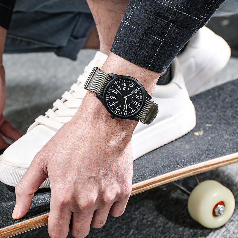 Force Field Fabric Strap 24-hour Display Watch