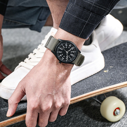 Force Field Fabric Strap 24-hour Display Watch
