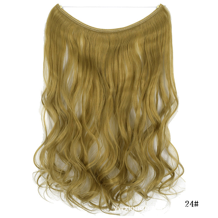Women's One-piece Seamless Hair Extension Wig Set