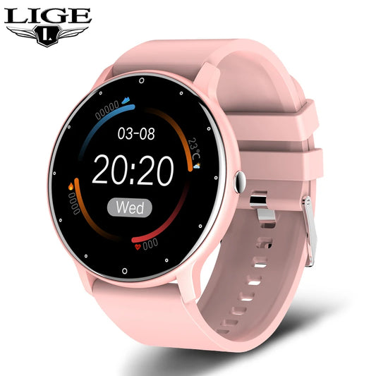 2025 Smart Watch Ladies Full Touch Screen Sports Fitness Watch IP67 Waterproof Bluetooth for Android Ios Smart Watch Female