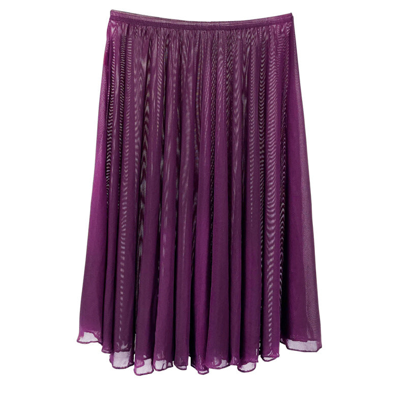 Ballet Practice Clothes Dancing Dress Gym Outfit Veil Skirt Skirt