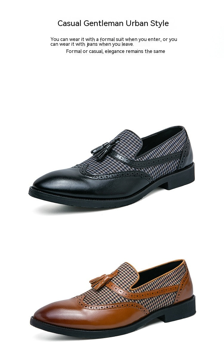 Business casual lædersko til mænd i britisk stil