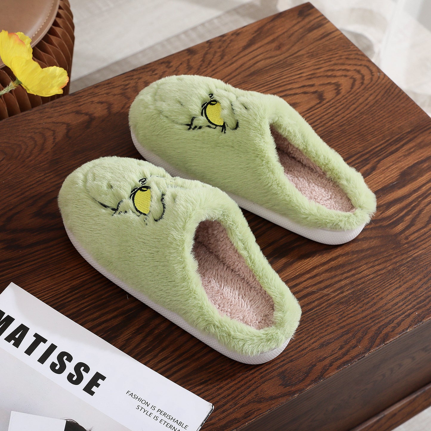 Cotton Slippers Male And Female Home Winter Warm Indoor Wool Sleeper