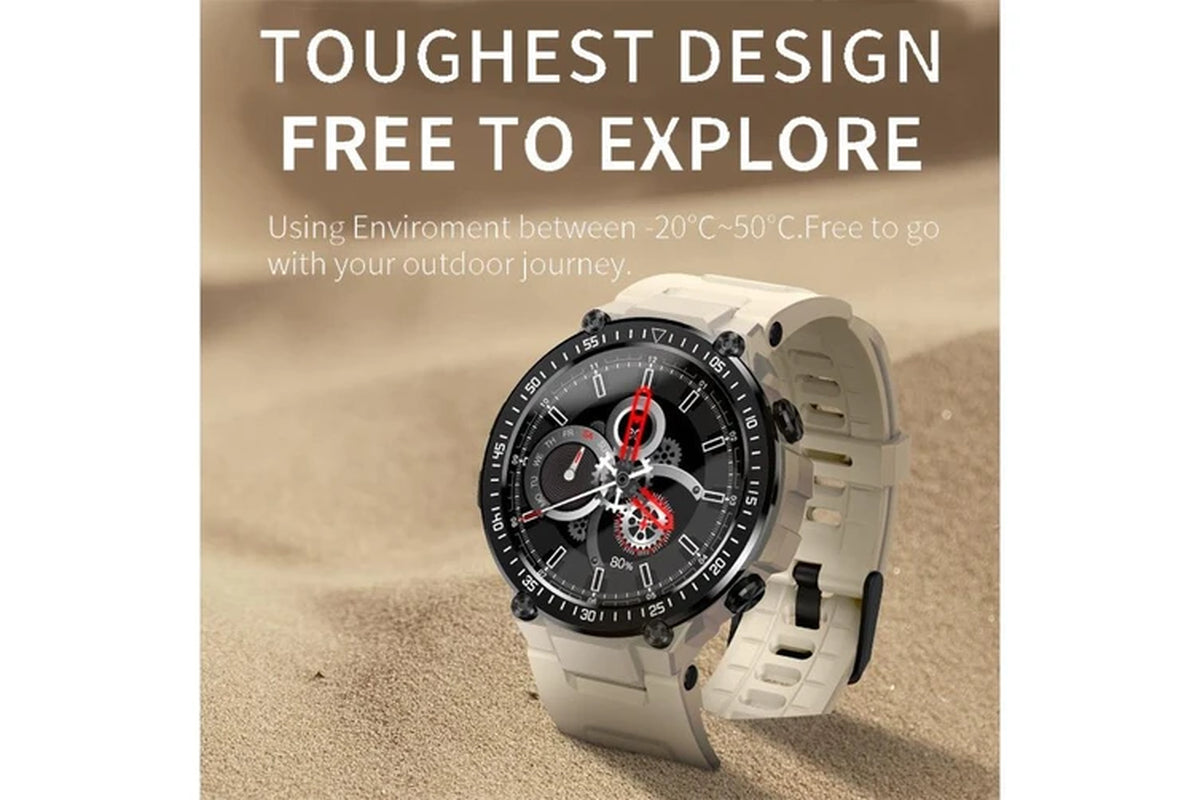 2024 New Bluetooth Call Smart Watch 4G ROM Men Recording Local Music Fitness Tracker Smartwatch for Huawei GT2 Pro Xiaomi Phone - Yellow