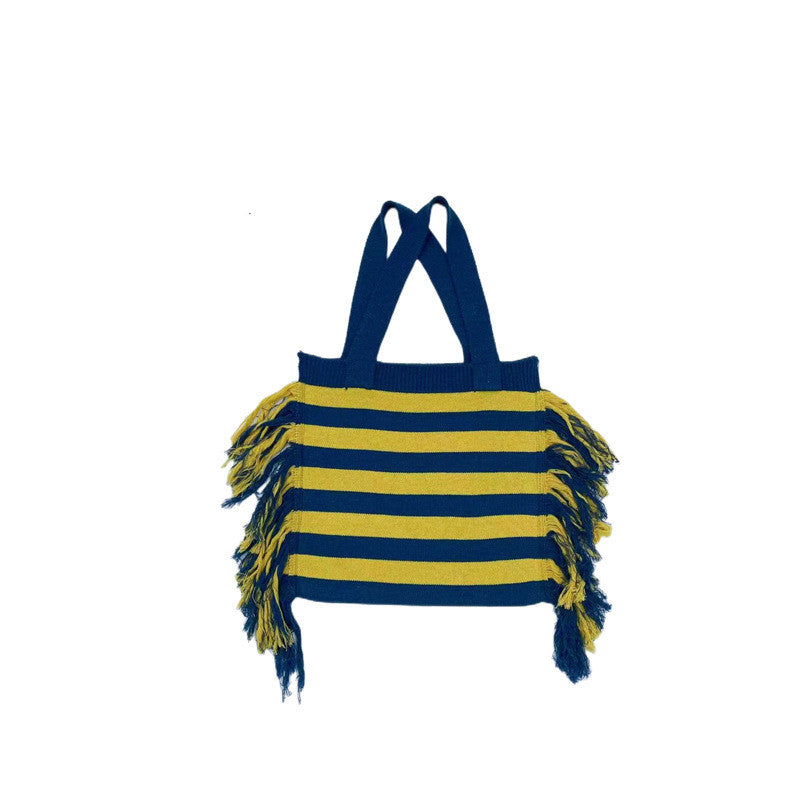 Women's Knitting Bag Collision Color Single Interval