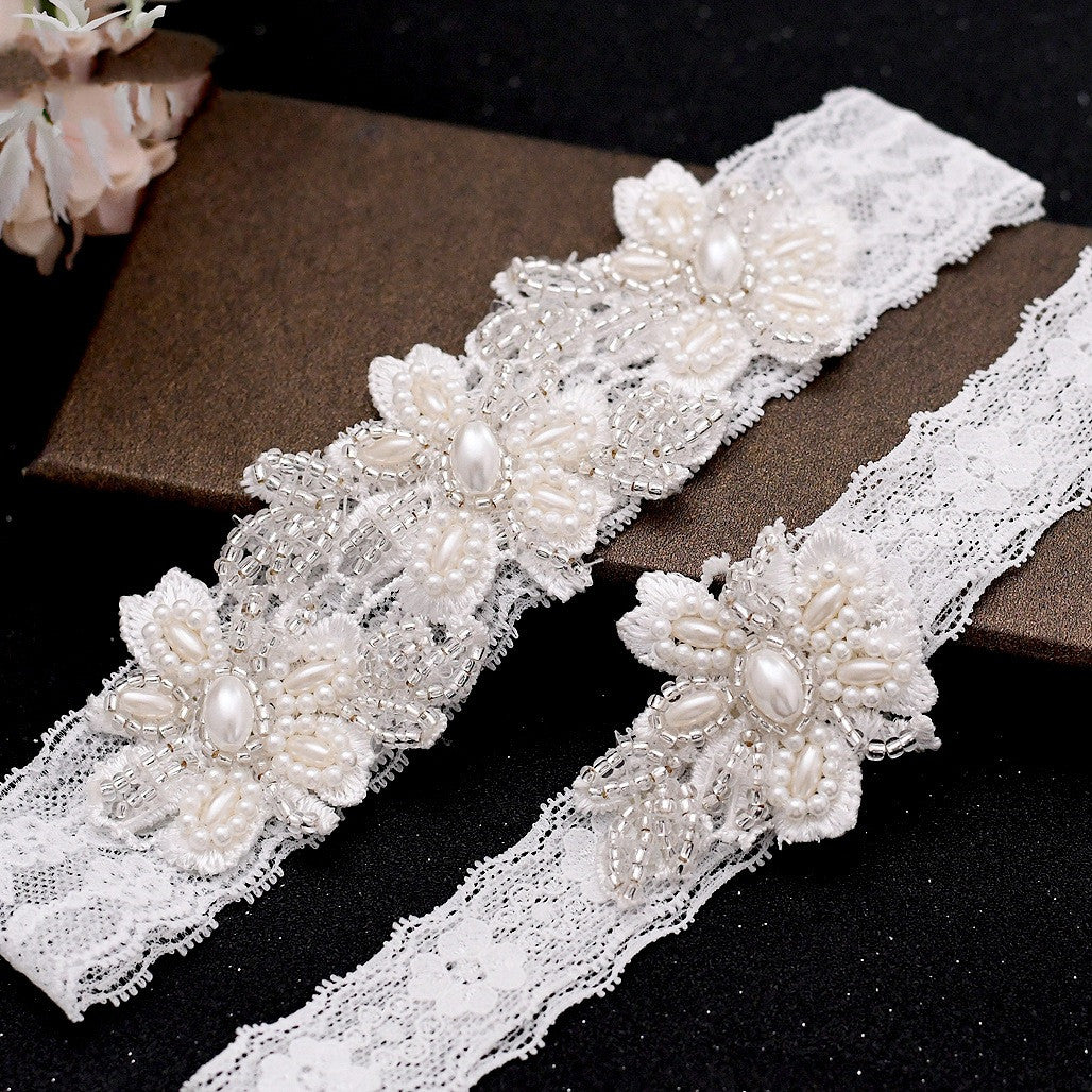 Sexy Lace Collar Leg Sleeve Thigh Loop