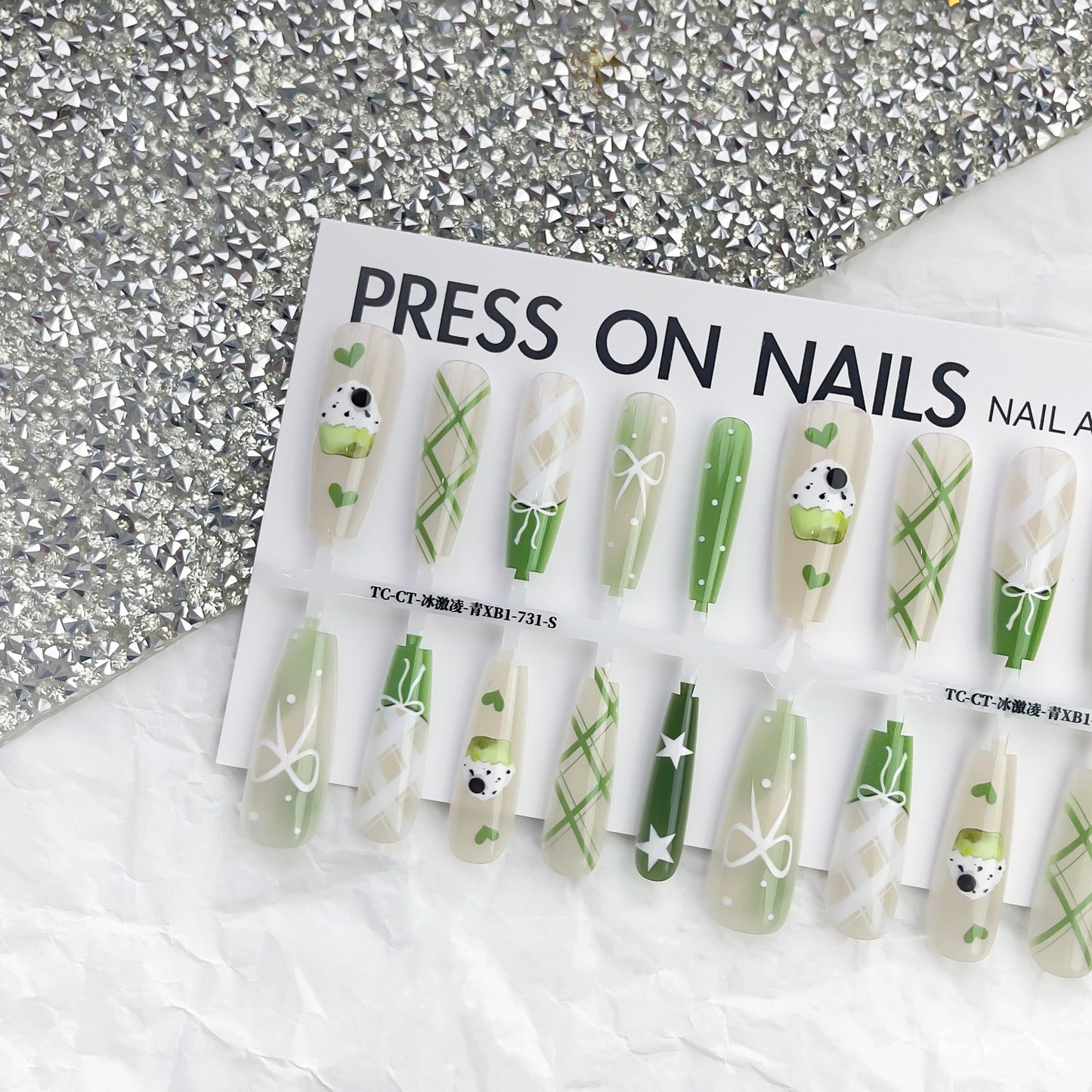 Summer Sweet Cool Ins Style Ice Cream French Glossy Sealing Layer Nail Sticker