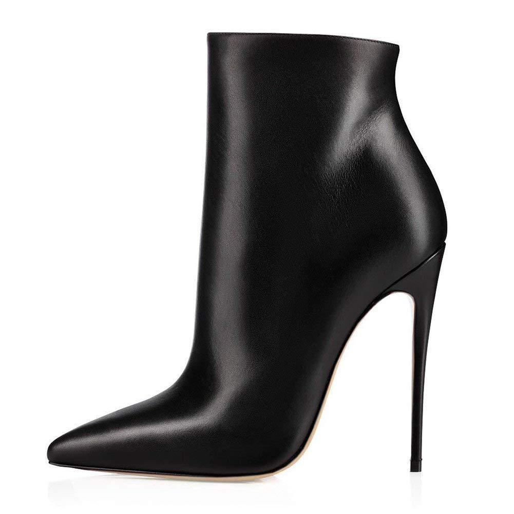 European And American Pointed Toe Stiletto Women's Short Boots