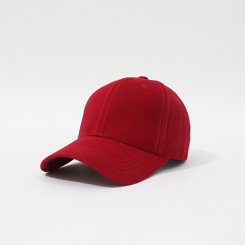 New Hard Top Solid Color Simple Fashion Household Baseball Hat
