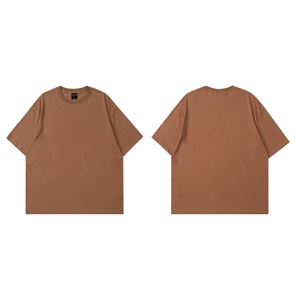 Solid Color BASIC Oversize Cotton T-shirt