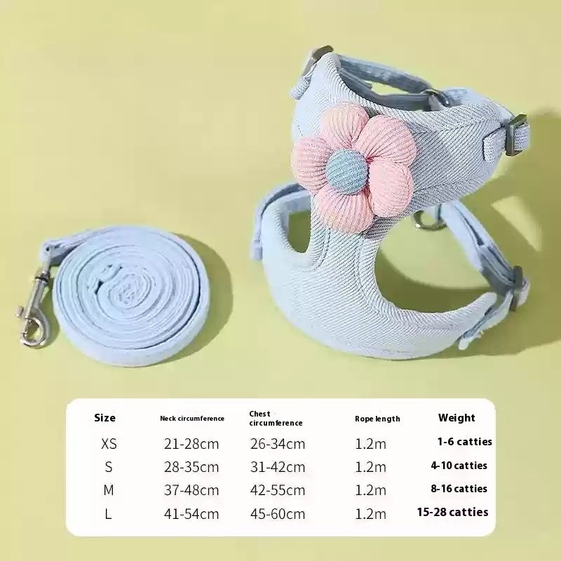 Cat Pulling Rope Anti Breaking Loose Special For Going Out Cat Rope Vest Style