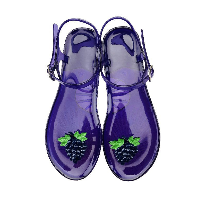 Women's Non-slip Soft Bottom Jelly Sandals Pineapple Beach
