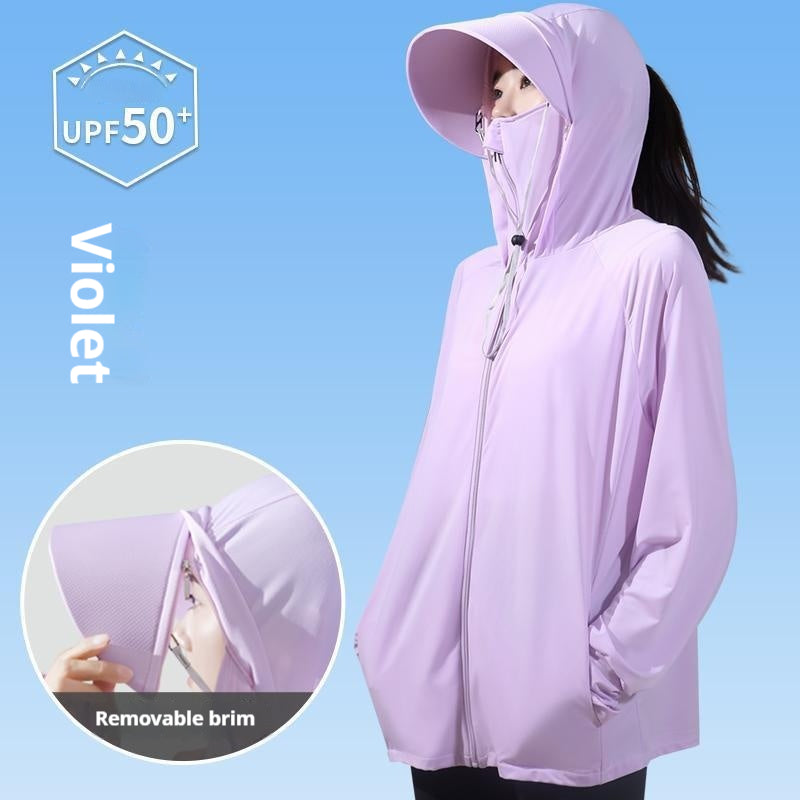 Women's Sun Protection Thin Breathable Hood Coat