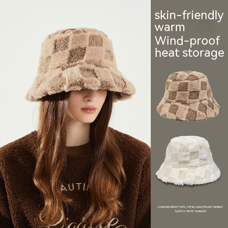 Autumn And Winter Lambswool Fisherman Basin Hat