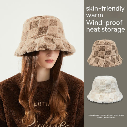 Autumn And Winter Lambswool Fisherman Basin Hat
