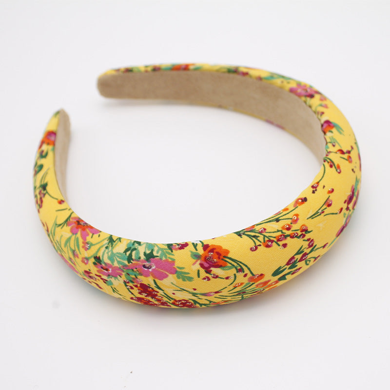 European And American Pu Leather Thickened Sponge Headband