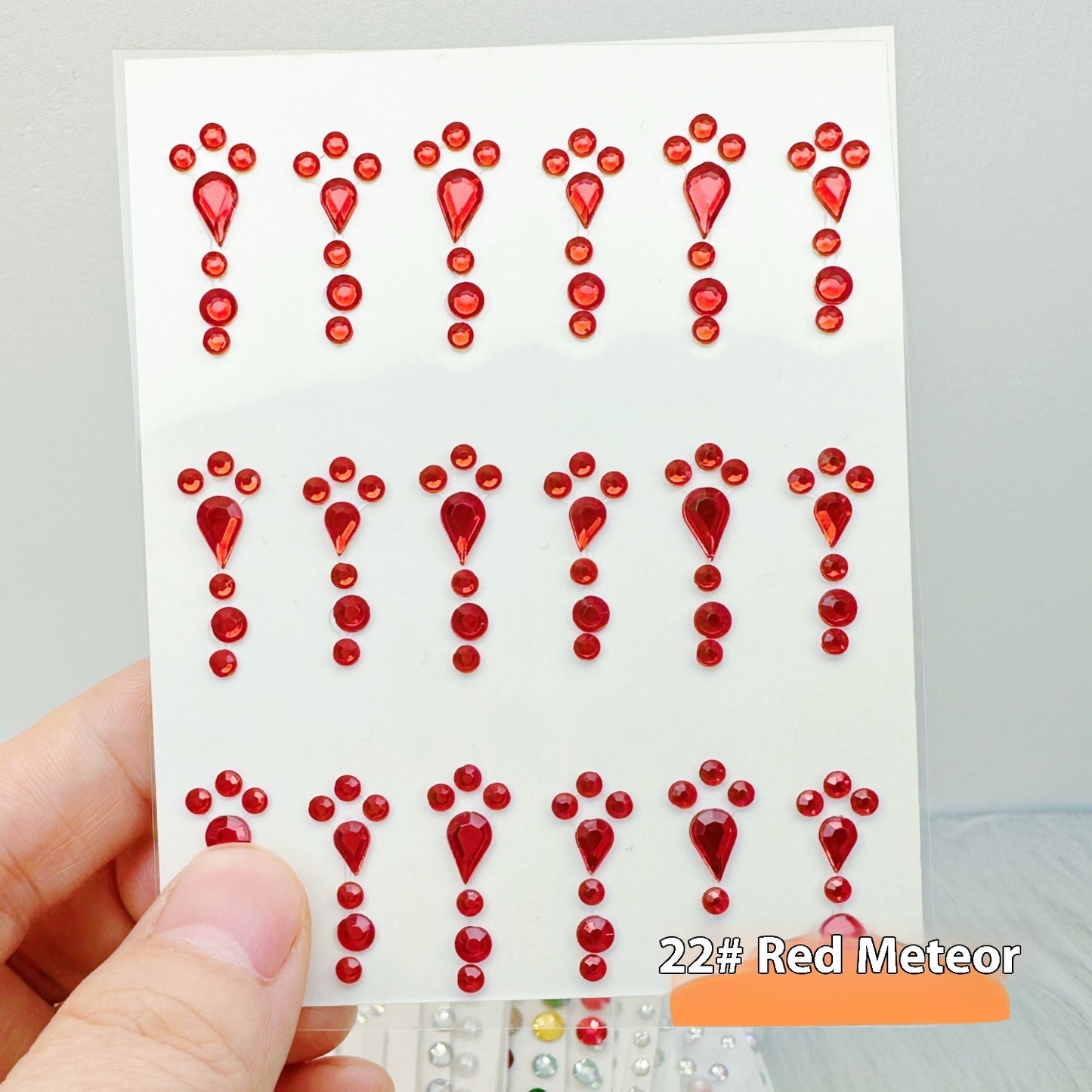 Comes With Sticky Pearl Stick-on Crystals Transparent Photo Shoot