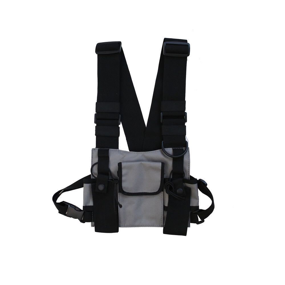 Hip Hop Tactical Vest Tide Brand Tooling Vest Backpack