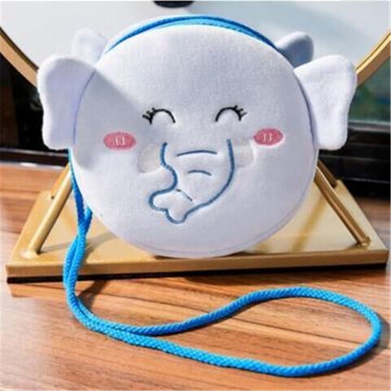 Children's One-shoulder Fashion Plush Embroidered Fabric Mini Bag