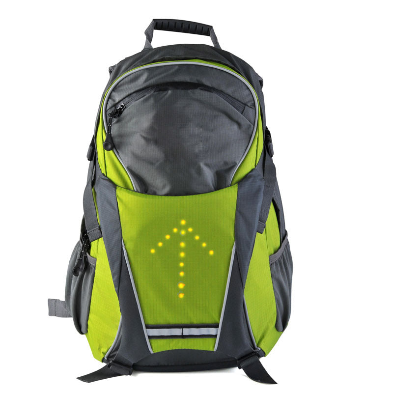 Wireless remote control LED light warning backpack