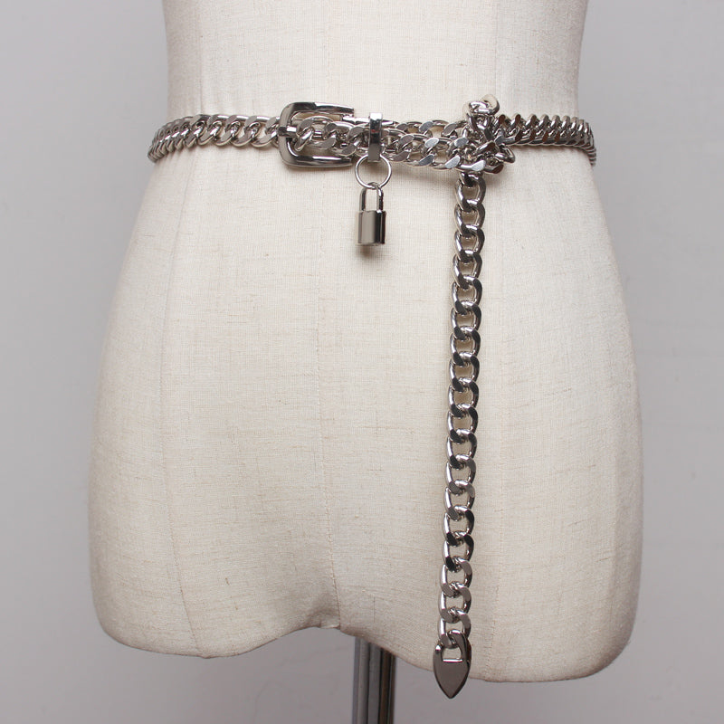 Metal chain belt