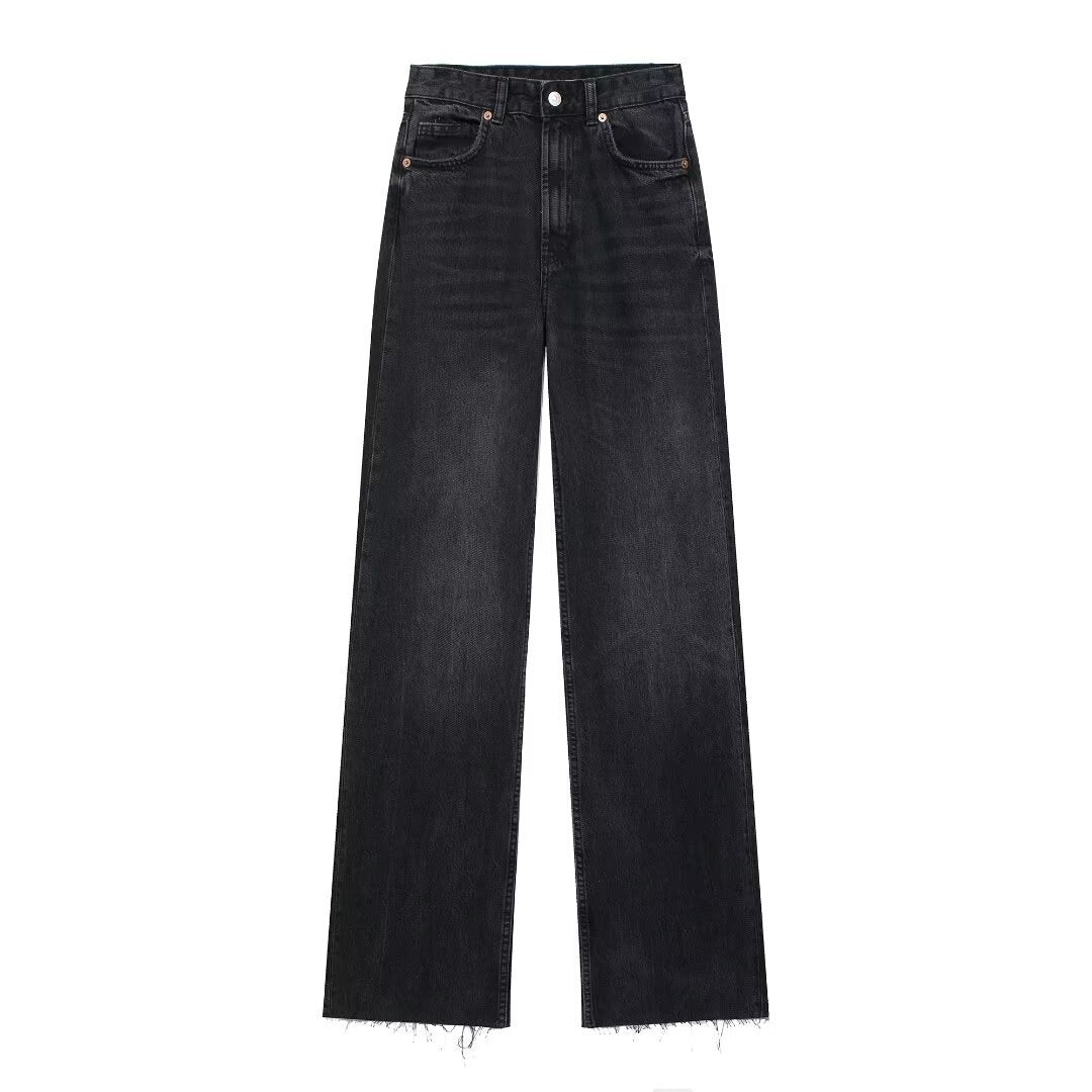 Maillard High Waist Loose Wide Legs Jeans