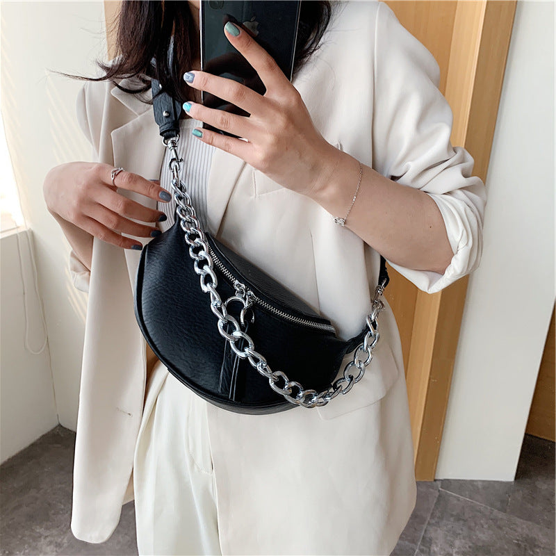 Damekæde crossbody brysttaske