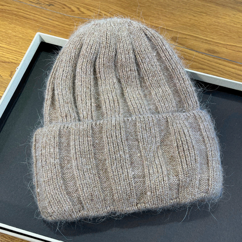 Woolen Korean Version Versatile Melon Skin Hat