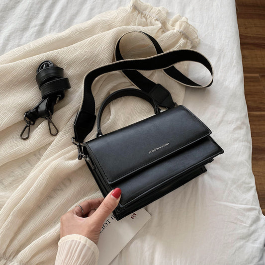 Personalized shoulder soft leather handbag