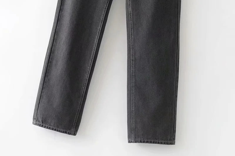 Women's long loose jeans