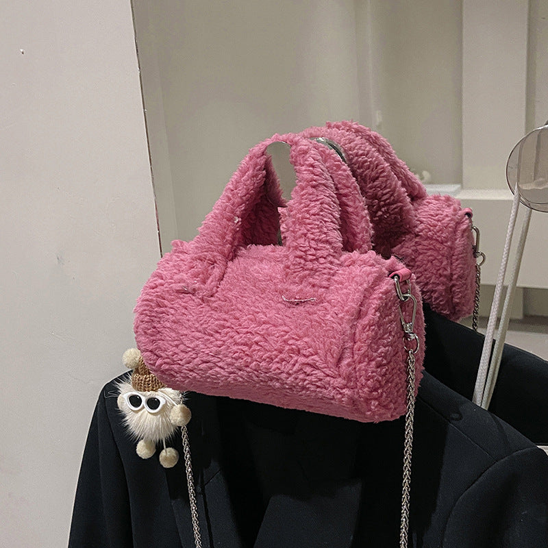 Versatile One Shoulder Messenger Bag Lovely Pillow Bag