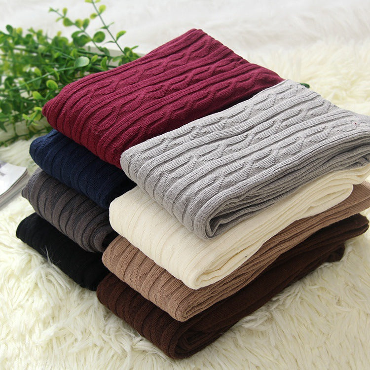 Over the Knee Ladies Twist Cotton Socks