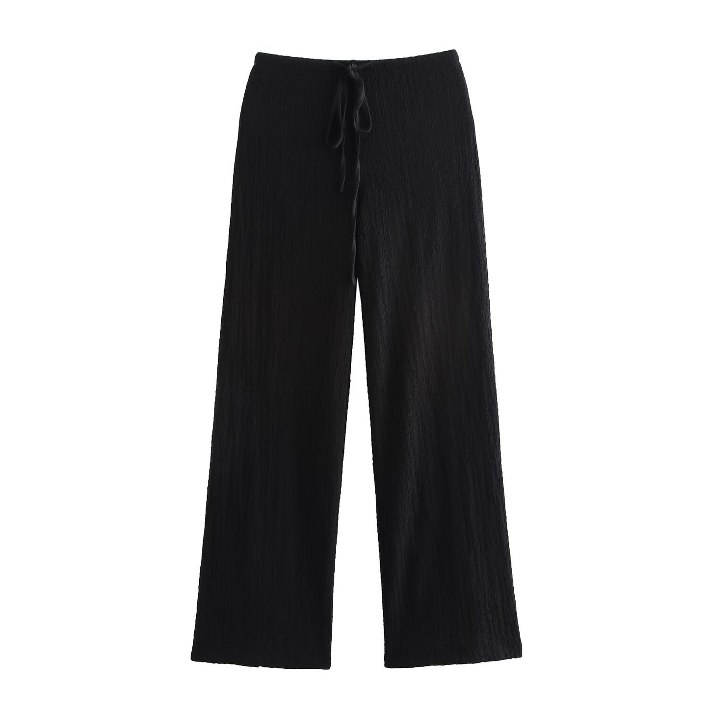 Texture Vest Top Texture Straight-leg Pants Suit