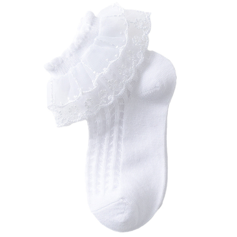 Lace Girls' Summer Thin Socks