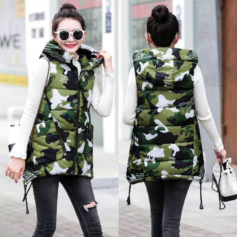 Women's Mid-length Down Cotton Vest
