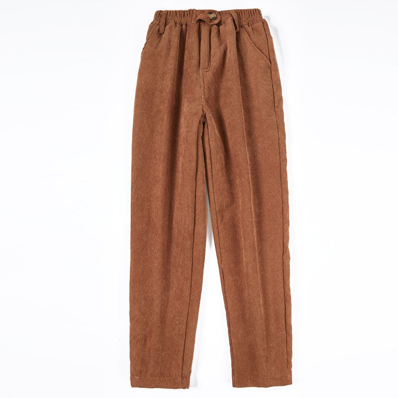 Lamb Wool Corduroy Ladies' Casual Pants